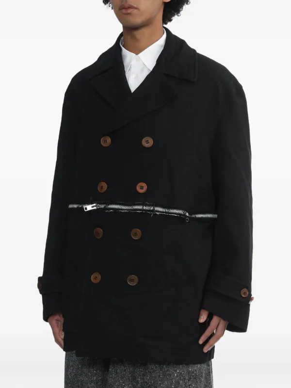 Black Comme Des Garçons ダブルジャケット | ブラック | FARFETCH JP