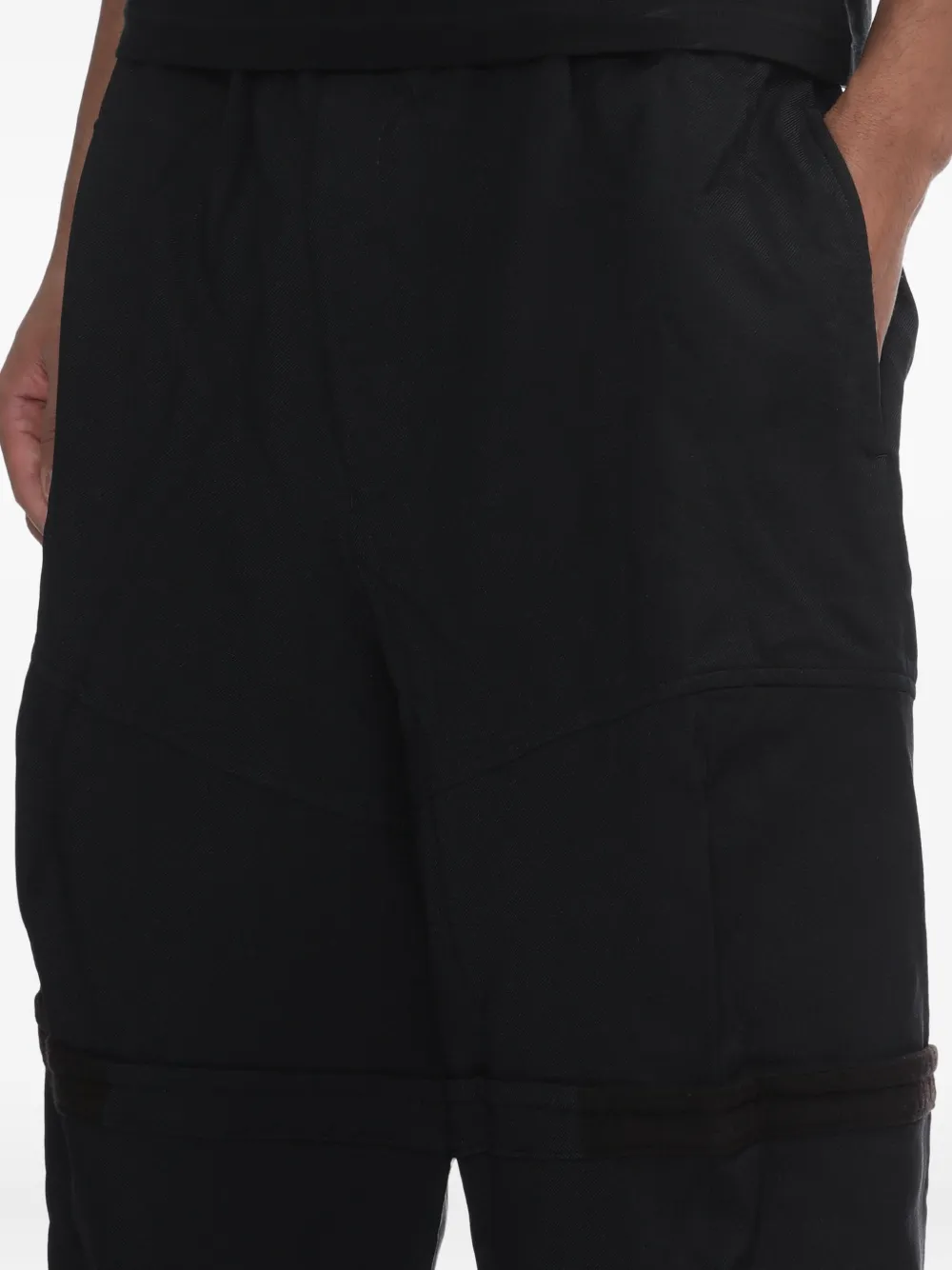 Black Comme Des Garçons Broek met elastische tailleband Zwart