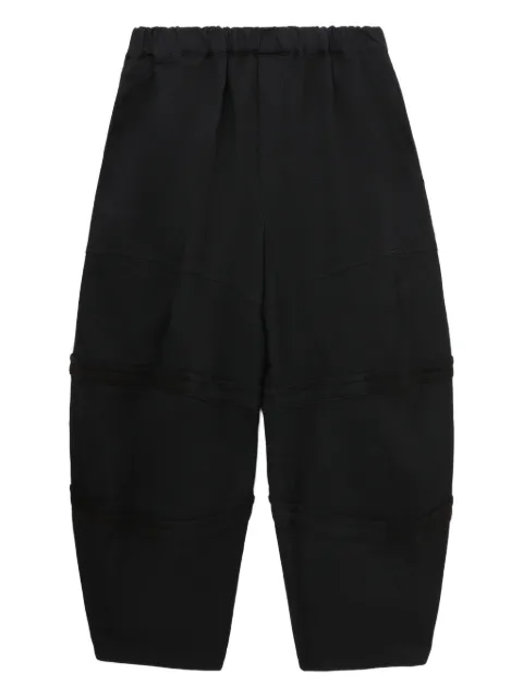 Black Comme Des Garçons elasticated-waistband trousers