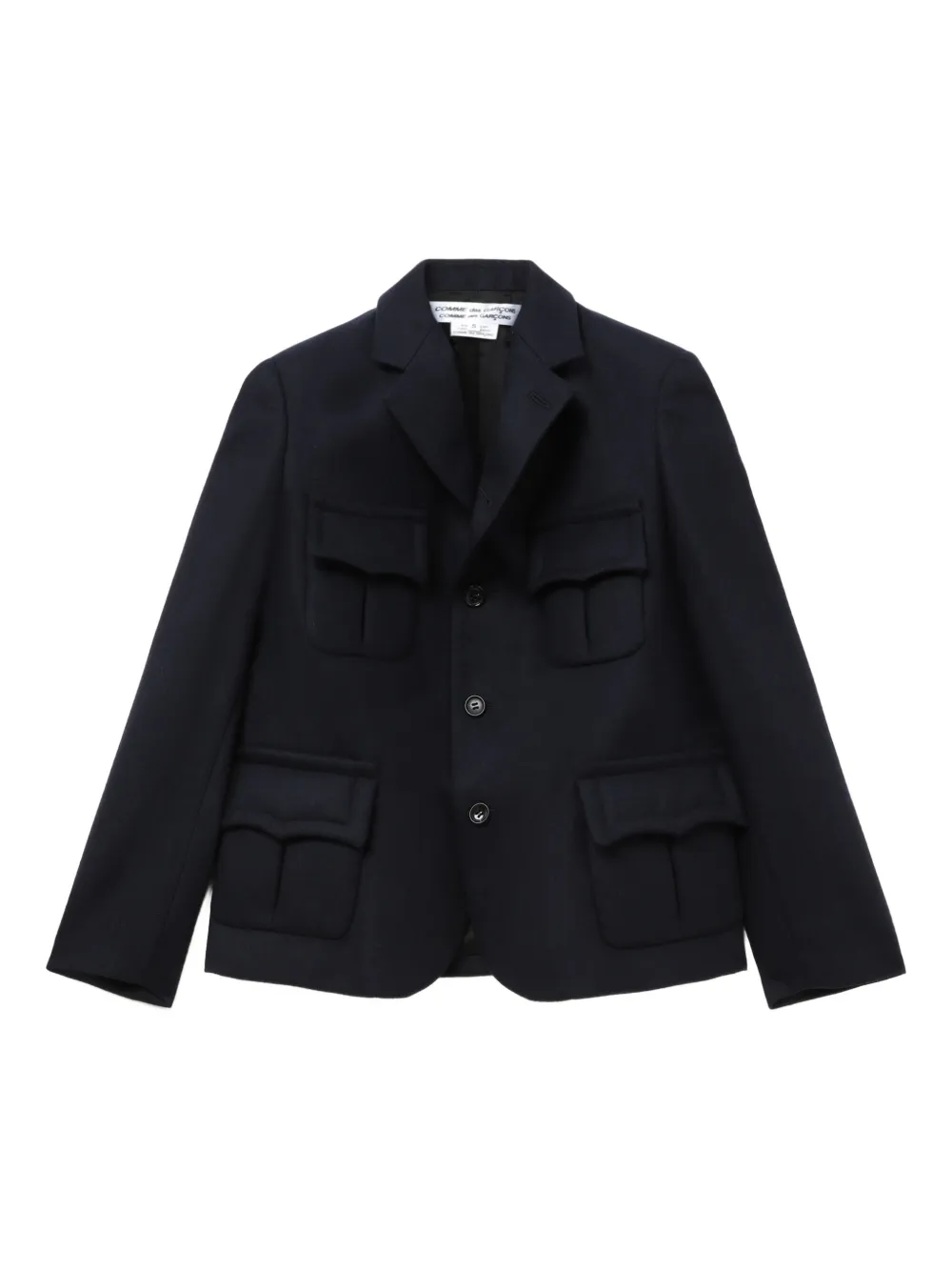 Comme Des Garçons Flap-pocket Jacket In Multi
