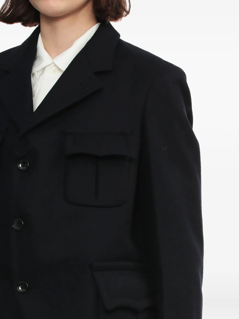 Comme Des Garçons Flap-pocket Jacket In Multi
