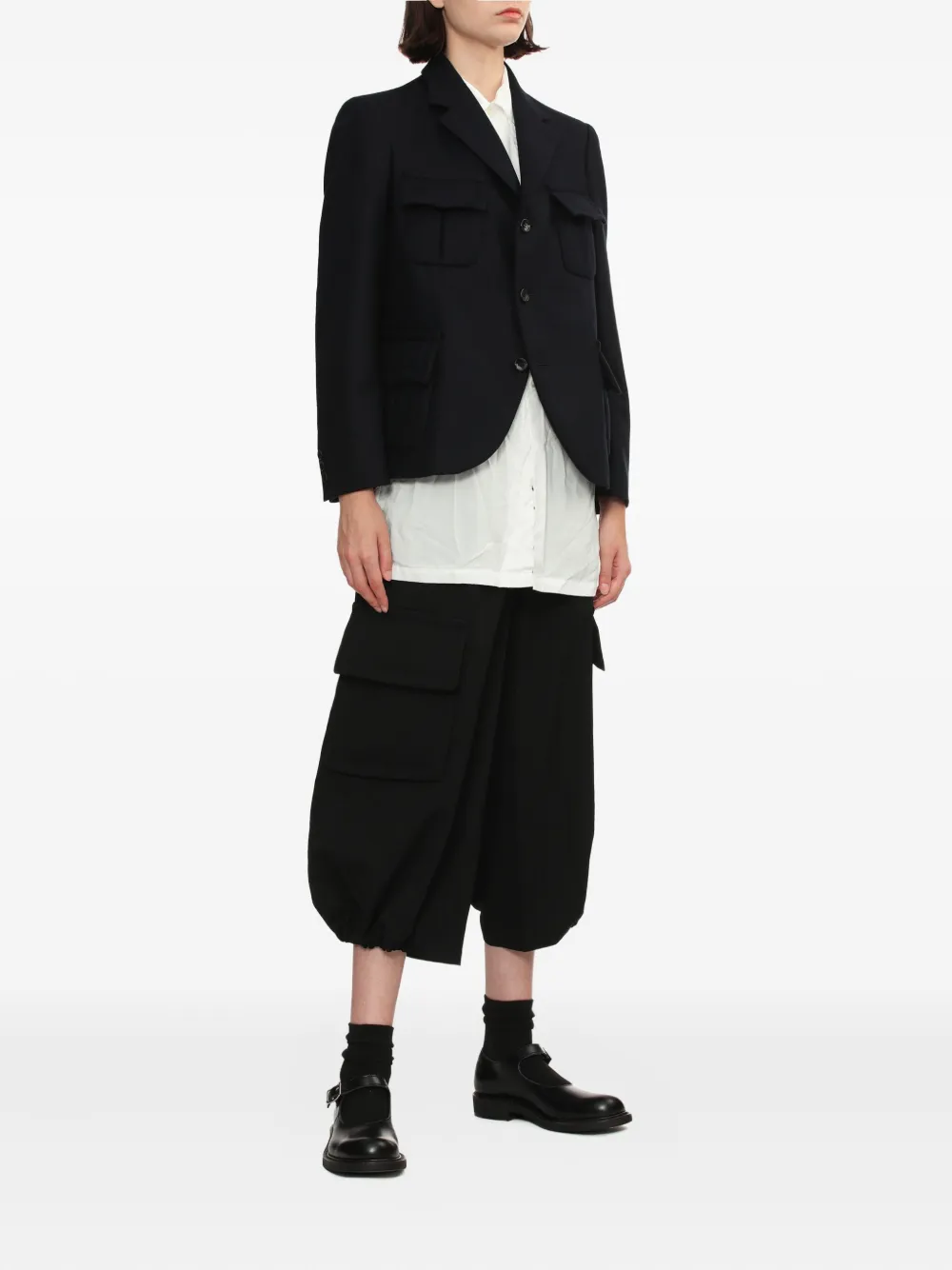 Comme Des Garçons Flap-pocket Jacket In Multi