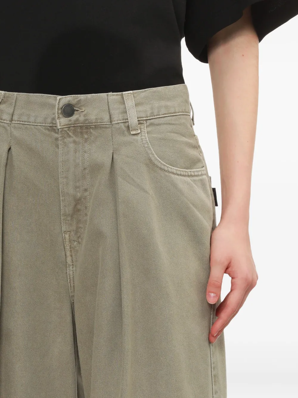 Haikure Geplooide jeans Beige