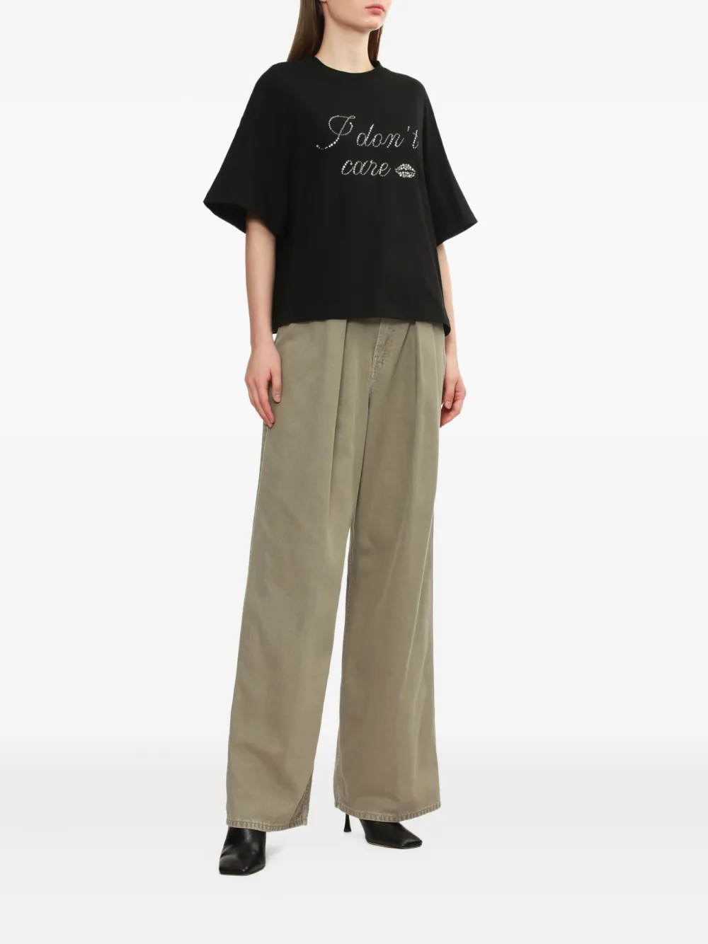 Haikure pleated jeans - Beige