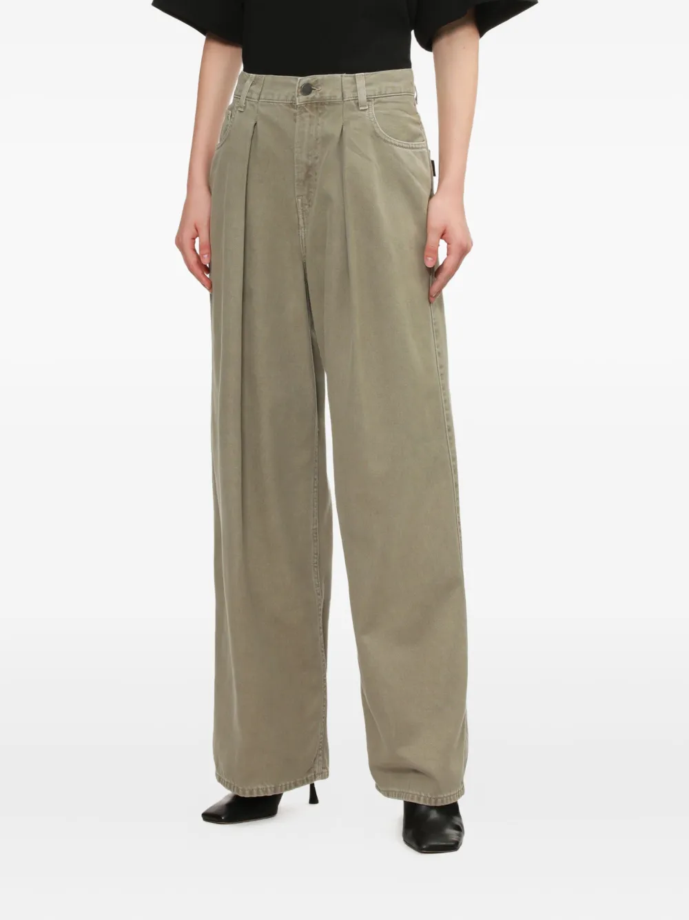 Haikure Geplooide jeans Beige