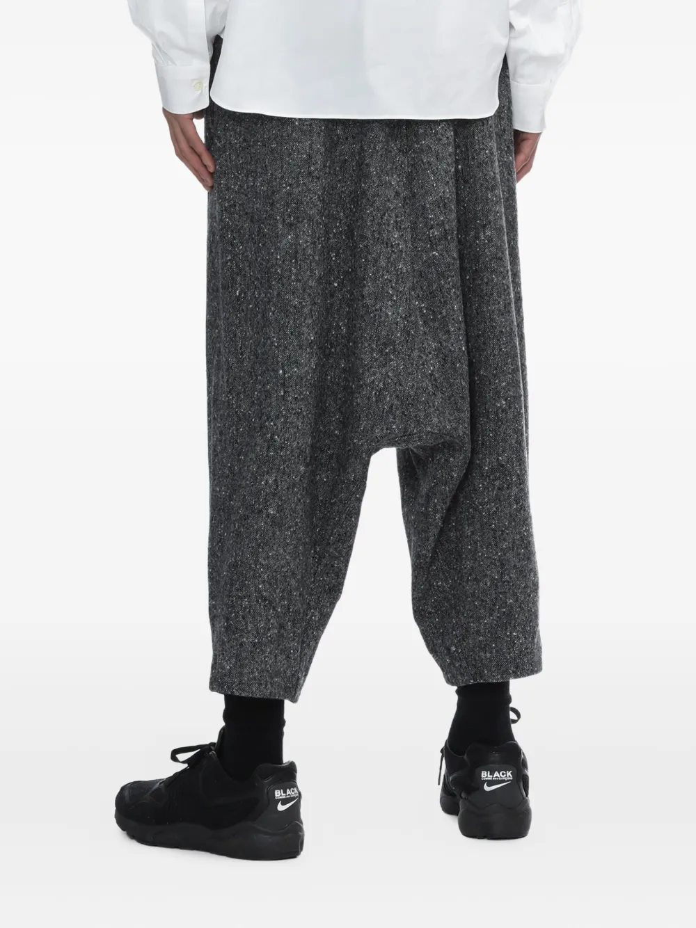 Black Comme Des Garçons Elastische broek Grijs