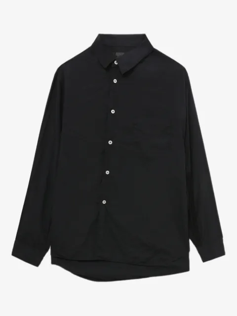 Black Comme Des Garçons button long-sleeve shirt