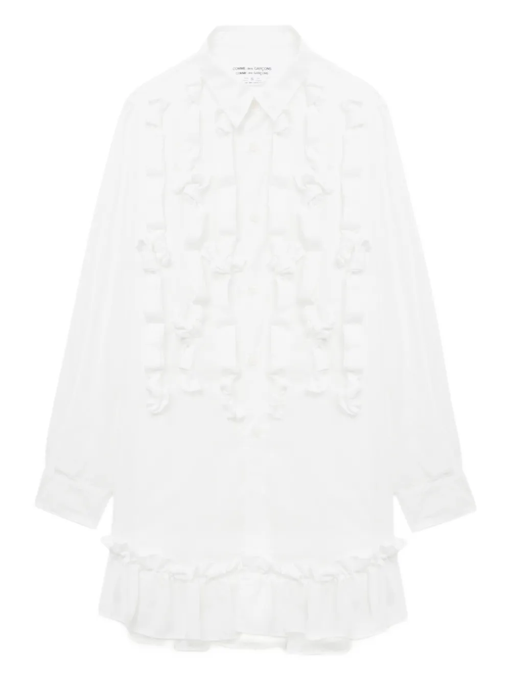 Comme Des Garçons Comme Des Garçons ruffled shirt - Bianco