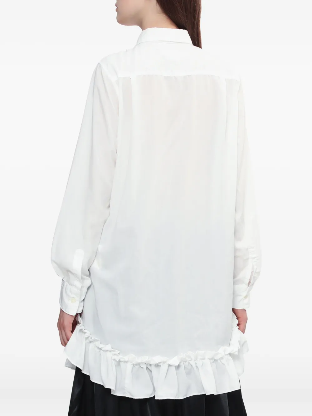 Comme Des Garçons Comme Des Garçons Shirt met ruches Wit