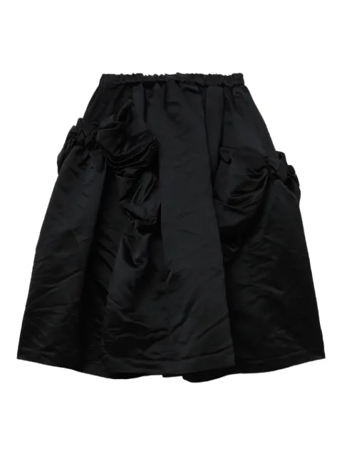 Comme Des Garçons Comme Des Garçons gathered-detail midi skirt
