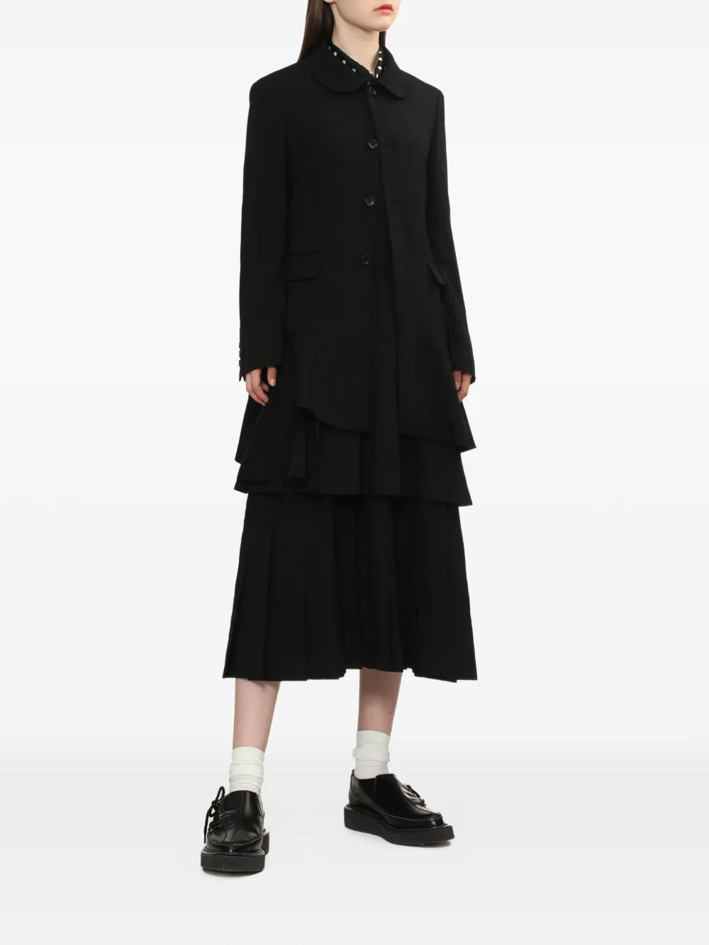 Black Comme Des Garçons polka dot collared shirt | Blouses | Image 2