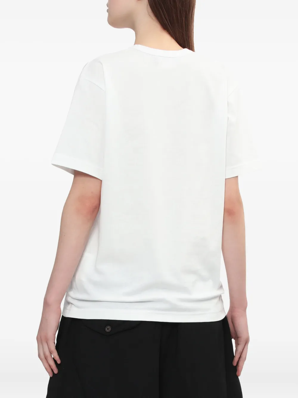 Black Comme Des Garçons x Nike T-shirt met print Wit