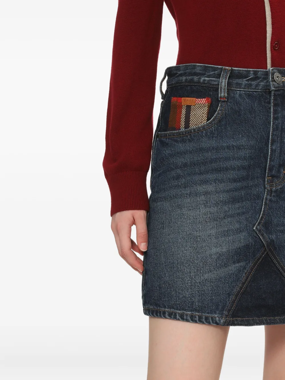 Bapy By *a Bathing Ape® Shadow-patch Mini Skirt In Animal Print