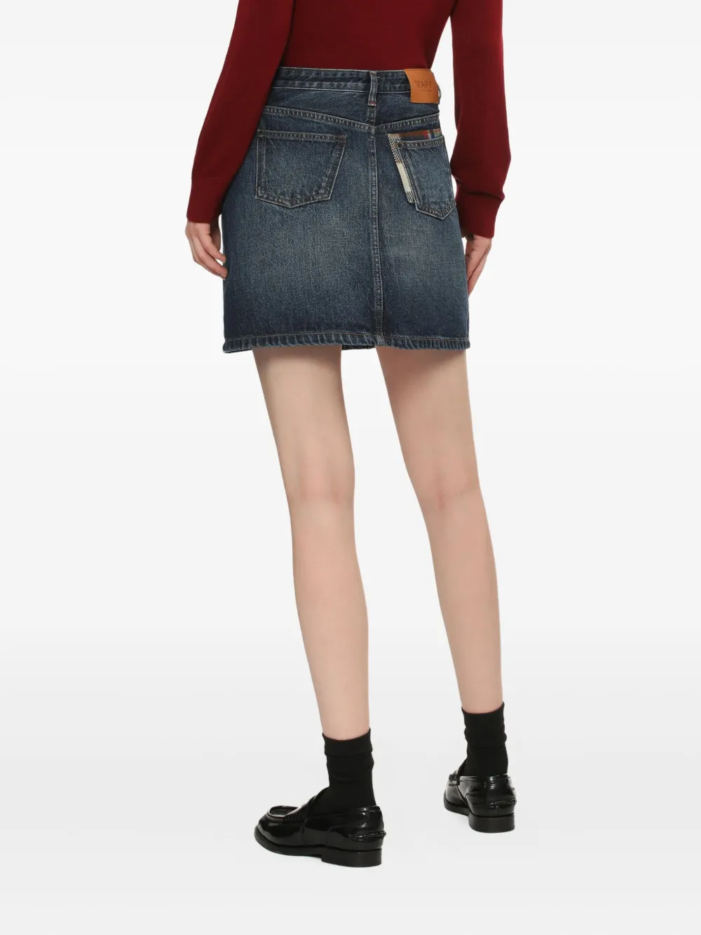 Bapy By *a Bathing Ape® Shadow-patch Mini Skirt In Animal Print