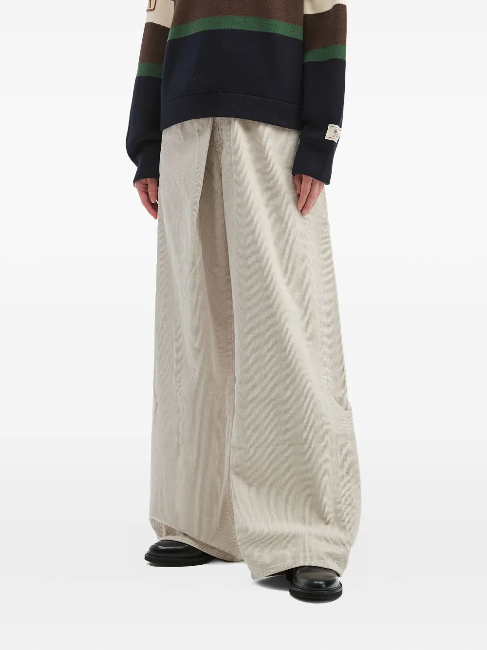  Agolde Corduroy Pleated Denim - Neutrals 
