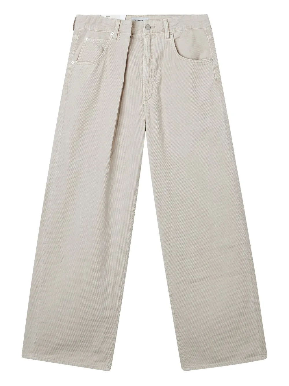 AGOLDE Jeans a coste con pieghe - Toni neutri