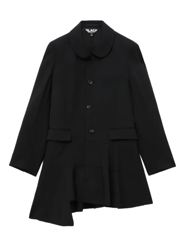COMME des GARÇONS ブラック コート XS Black Comme Des Garçons ペプラムヘム コート | ブラック | FARFETCH JP