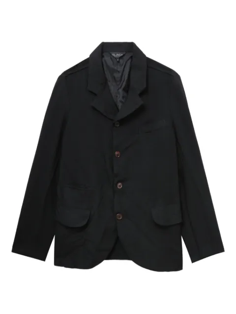 Black Comme Des Garçons blazer con botones de bolsillo