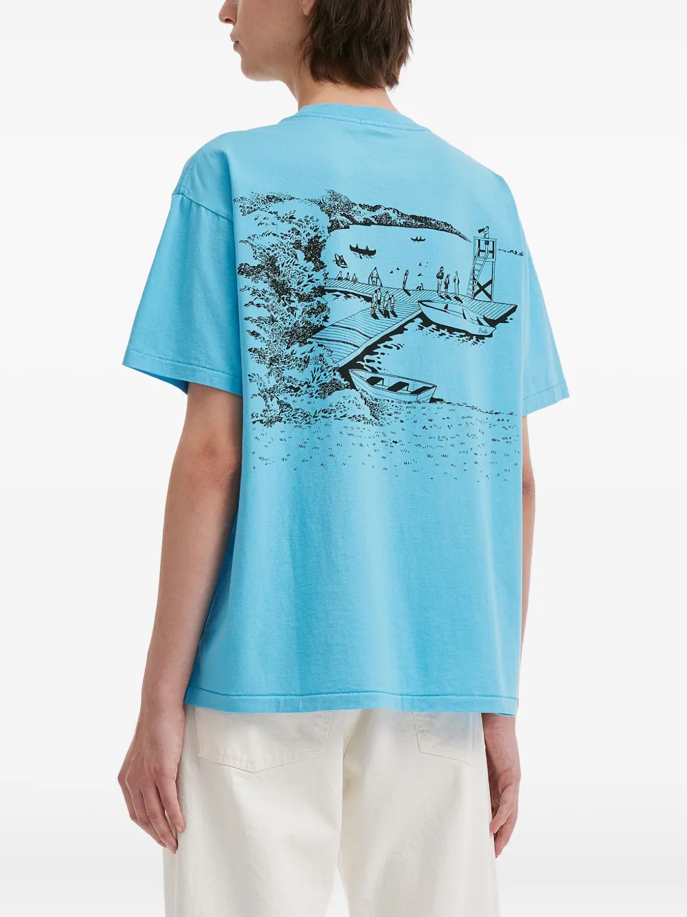 BODE T-shirt met grafische print Blauw