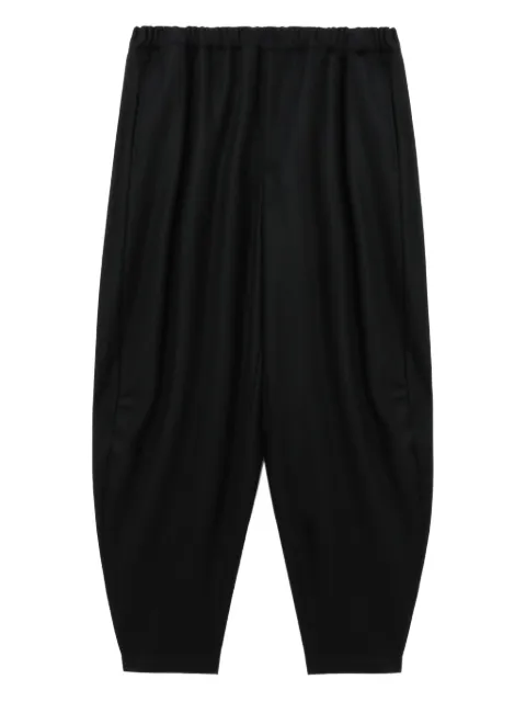 Black Comme Des Garçons elastic-waist trousers