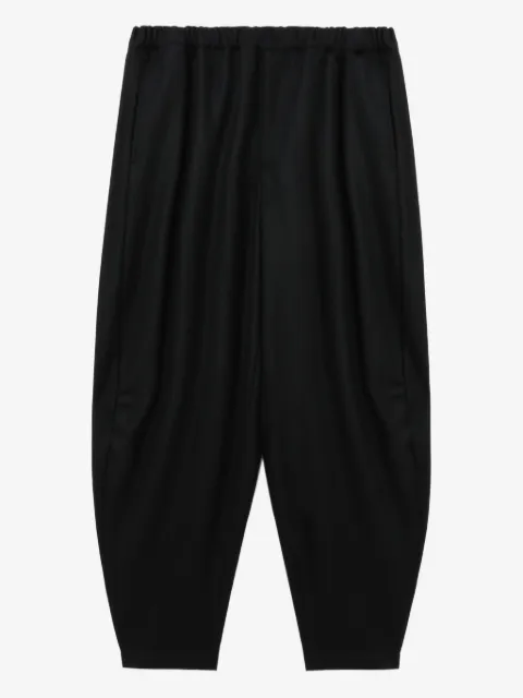 Black Comme Des Garçons elastic-waist trousers