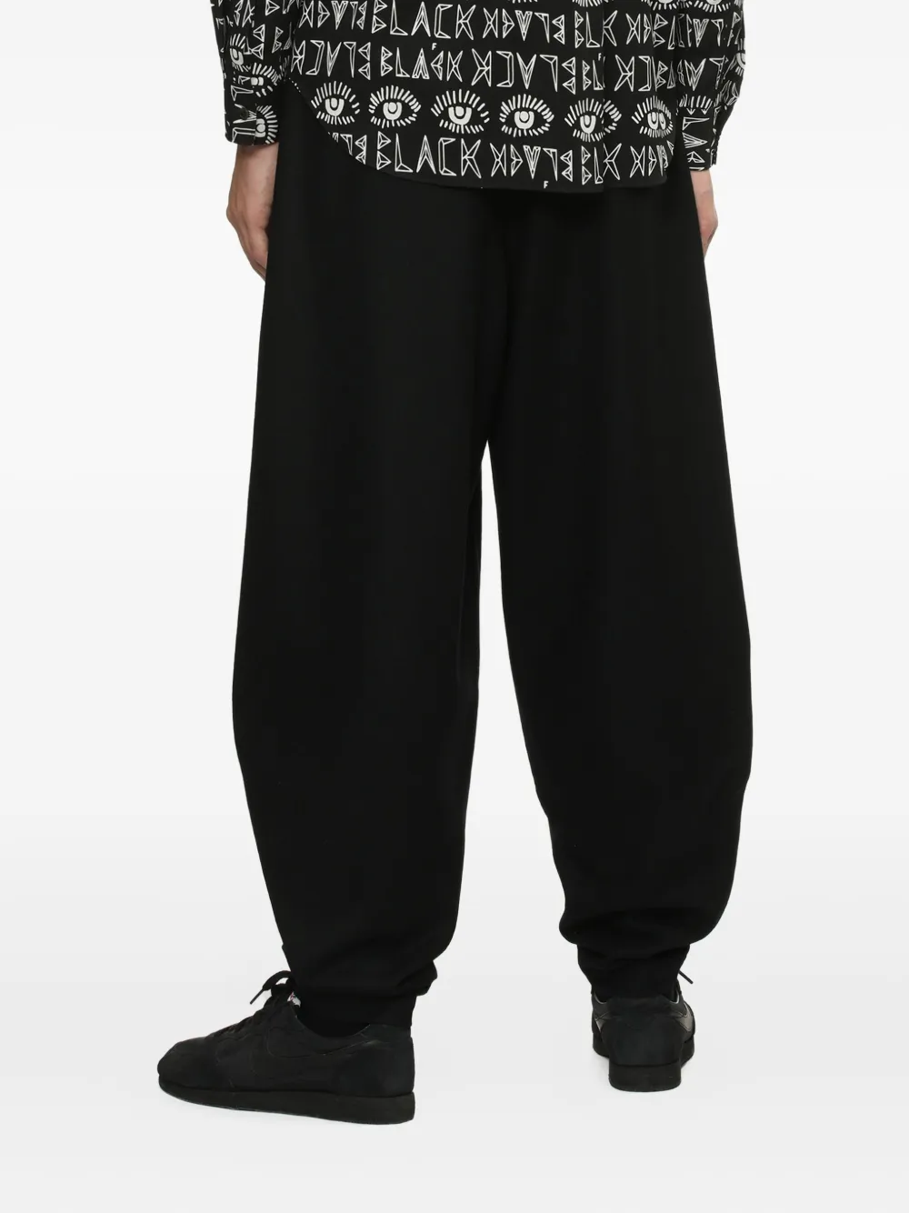 Black Comme Des Garçons Broek met elastische taille Zwart