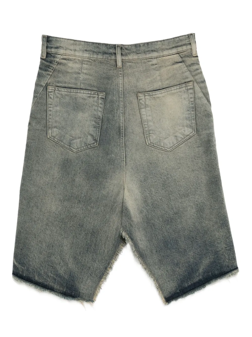 Rick Owens falda de mezclilla con efecto plateado | Image 2