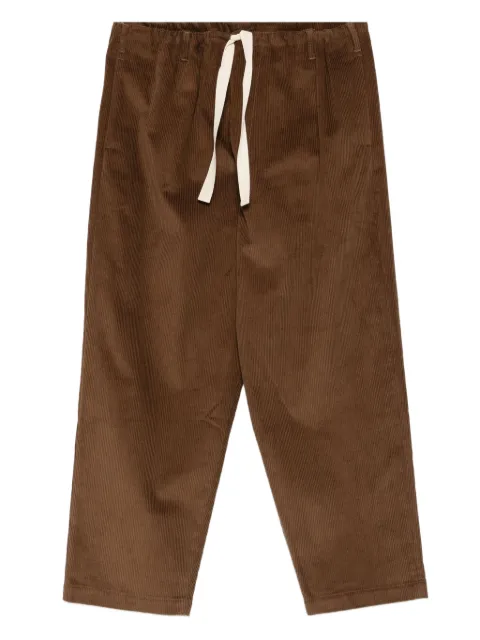 MOSCHINO JEANS pantalones de pana con cordones en la pretina