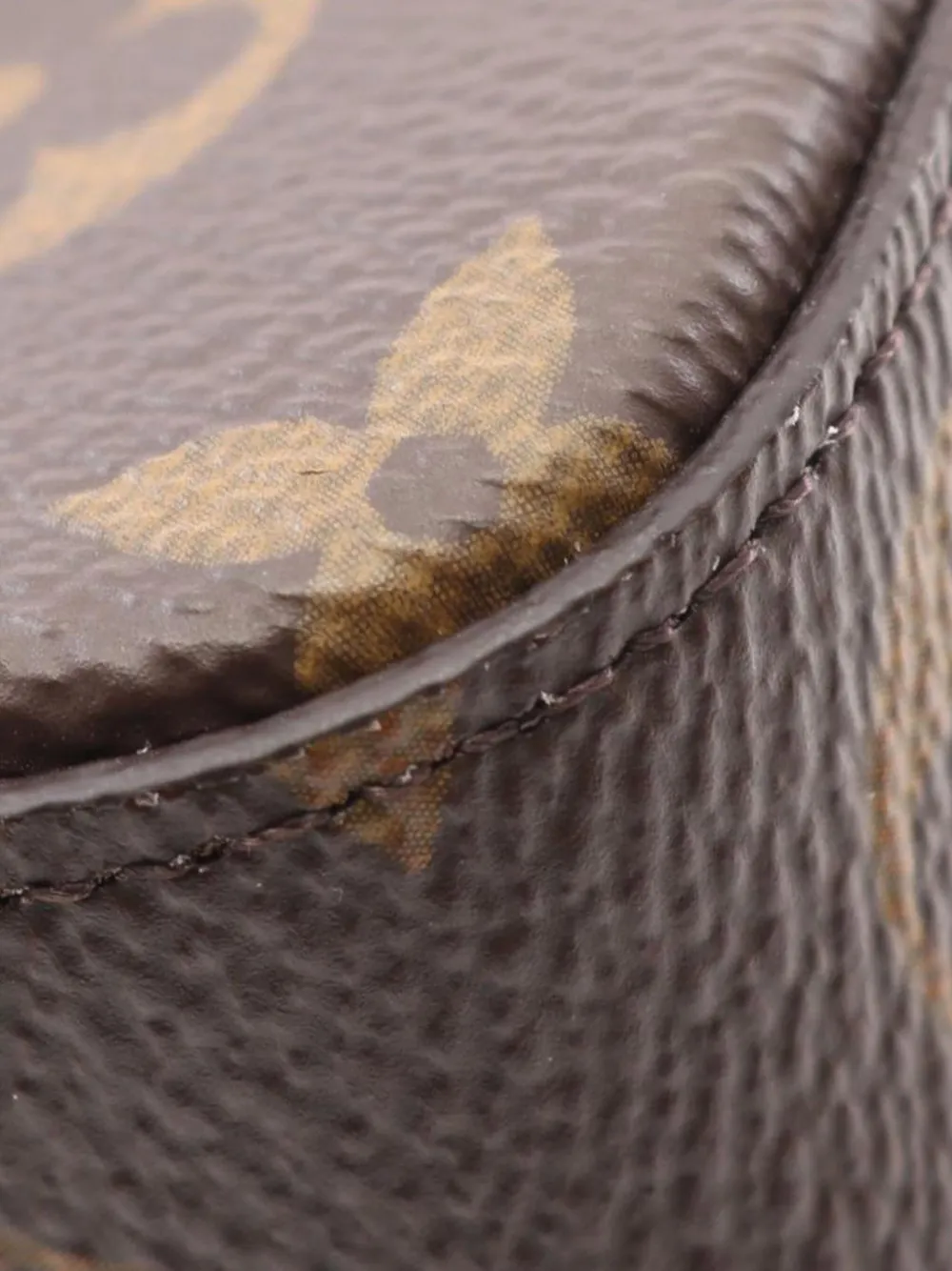 Pre-owned Louis Vuitton 2021-2025 Monogram Pochette Felicie Crossbody Bag In Brown