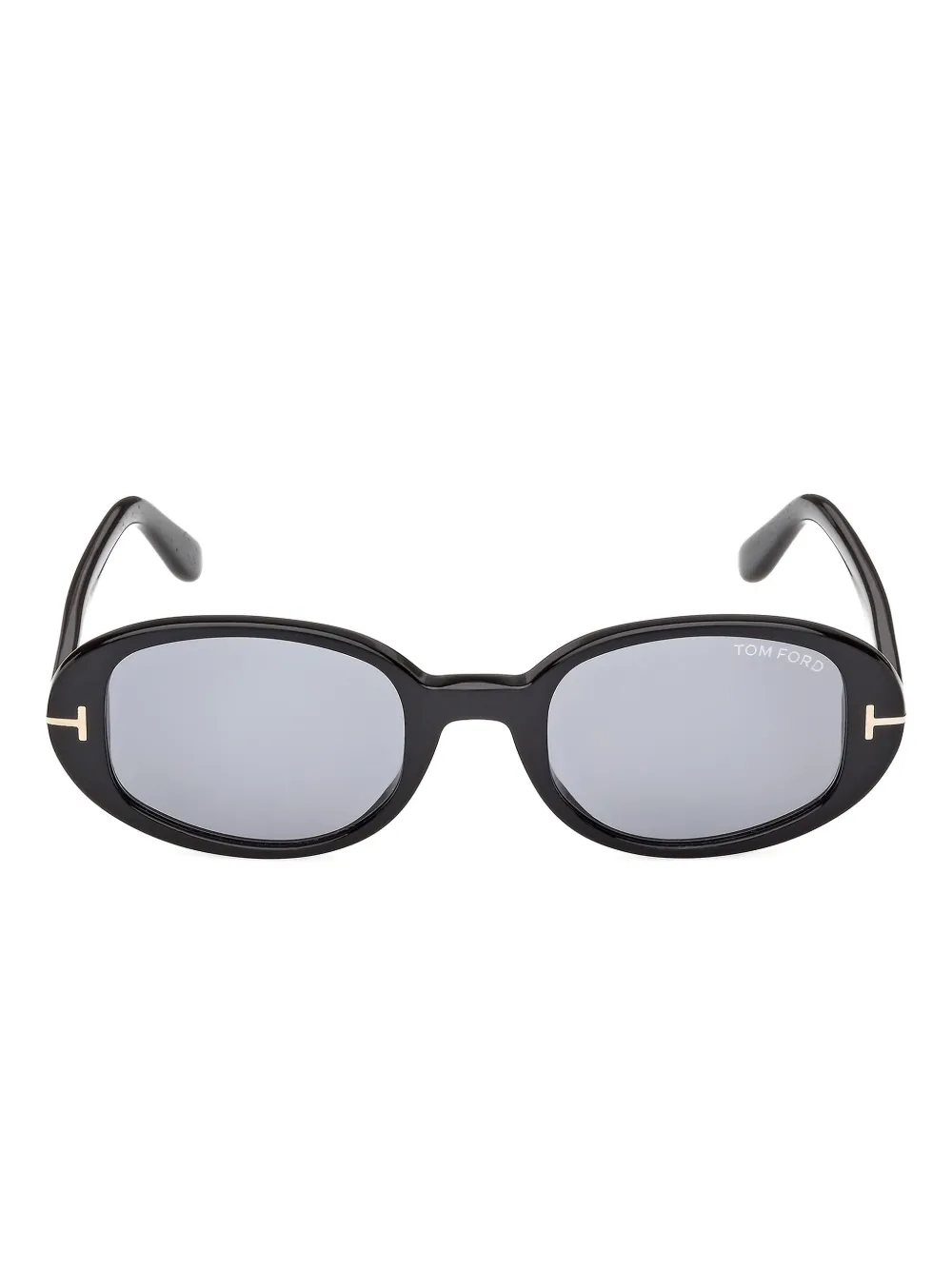 Tom Ford Oval-frame Sunglasses In Black
