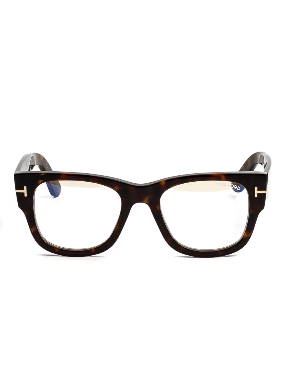 TOM FORD Eyewear Edel clip-on glasses - Marrone