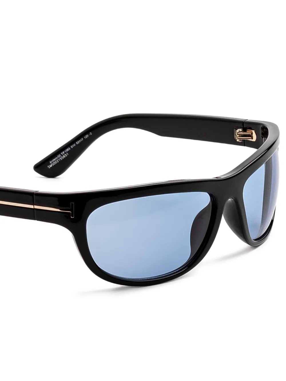 TOM FORD Eyewear Zonnebril met rechthoekig montuur Zwart