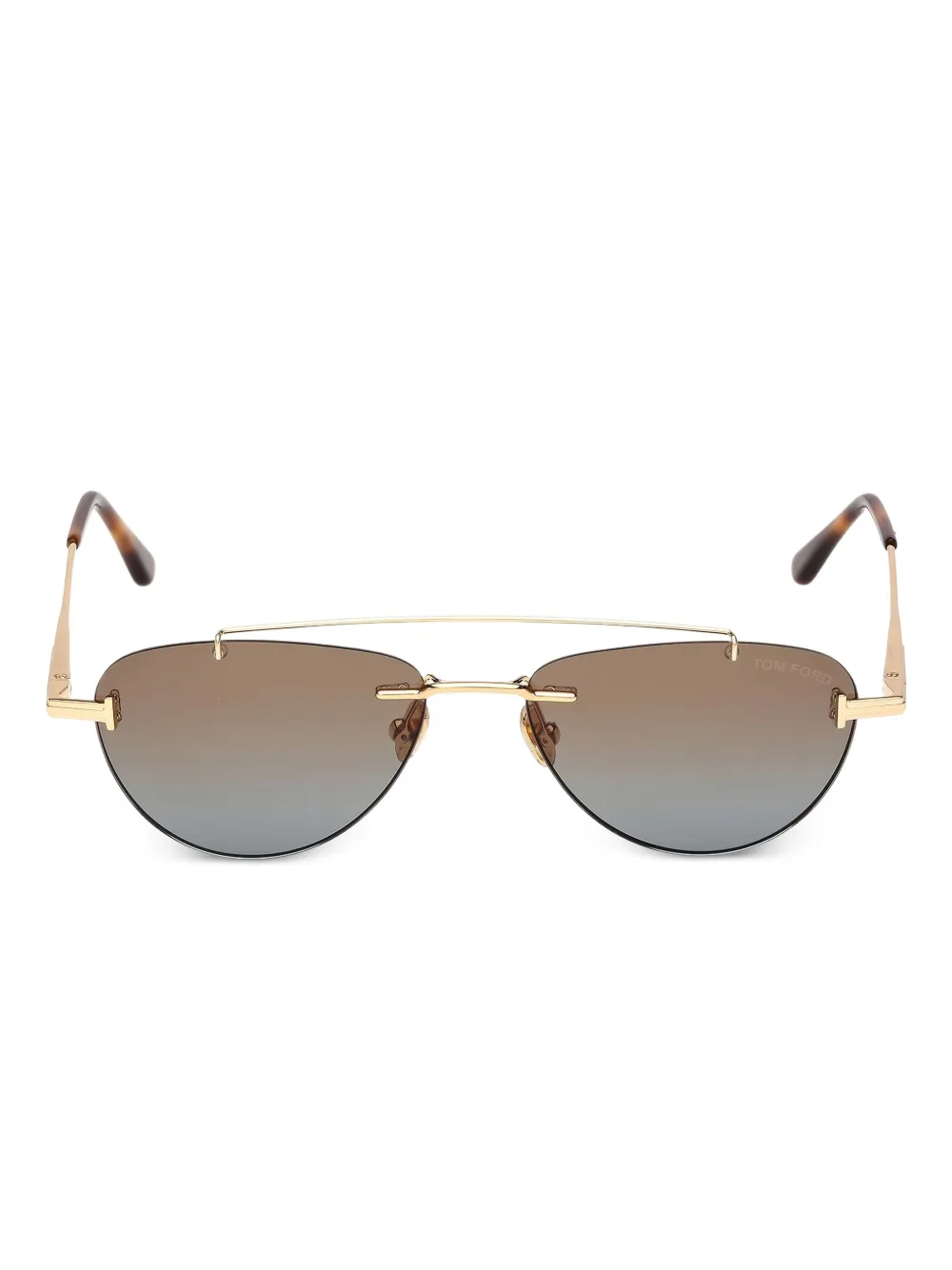 TOM FORD Eyewear pilot-frame sunglasses | Gold | Image 1