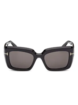 TOM FORD Eyewear ブローライン サングラス | ブラック | FARFETCH JP