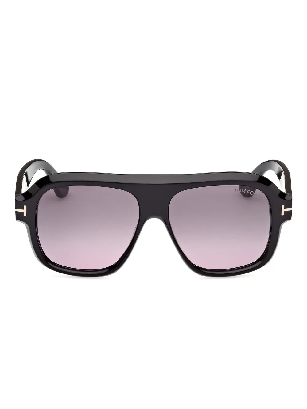 Tom Ford Eyewear Pilot Frame Sunglasses In Black