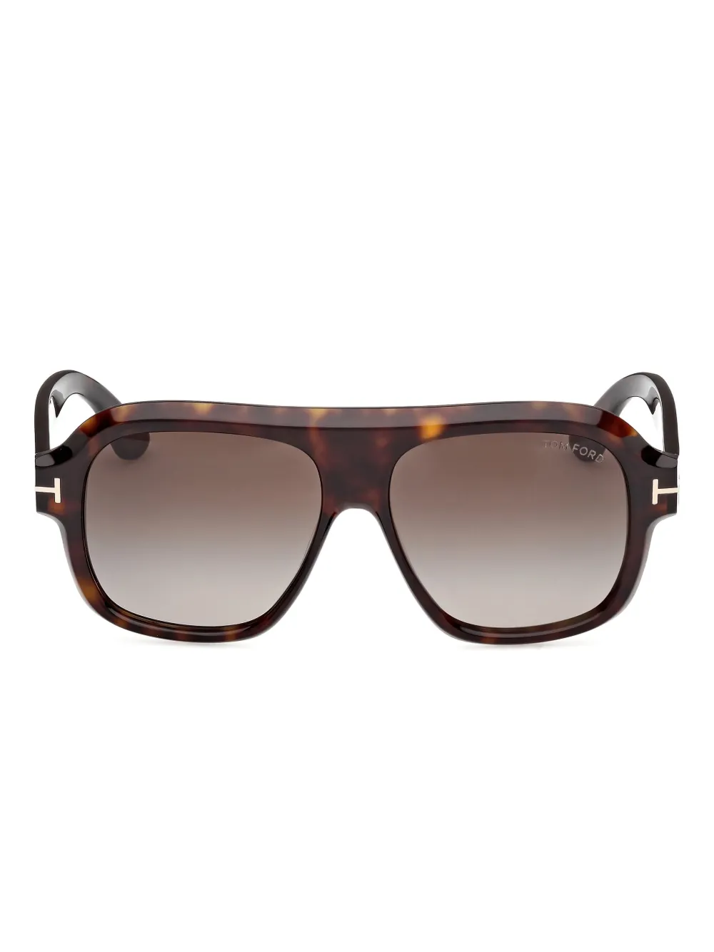 Tom Ford Eyewear Pilot Frame Sunglasses In Brown