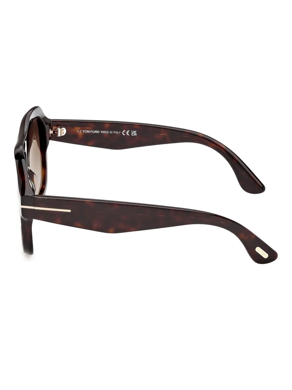 Tom Ford Eyewear Pilot Frame Sunglasses In Brown