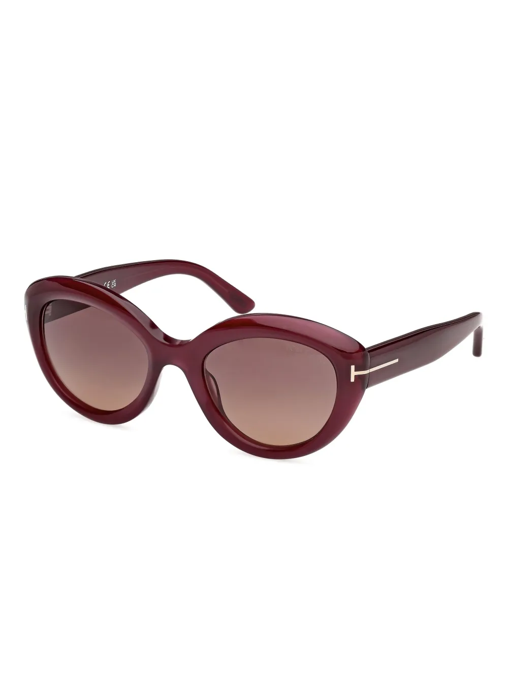 TOM FORD Eyewear Zonnebril met cat-eye montuur - Rood