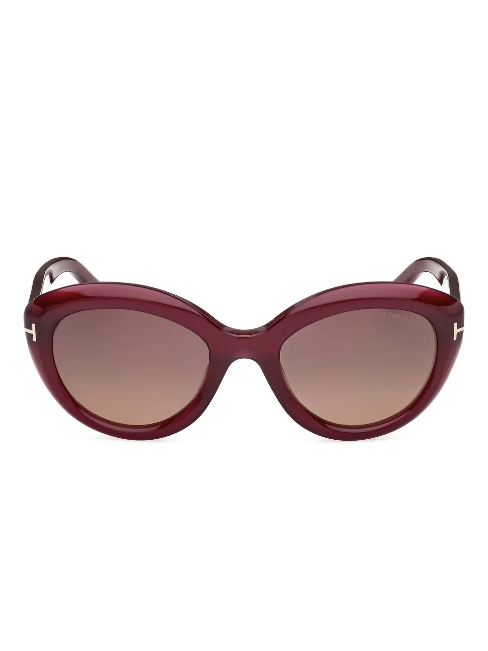 Tom Ford Cat-eye Frame Sunglasses In Burgundy
