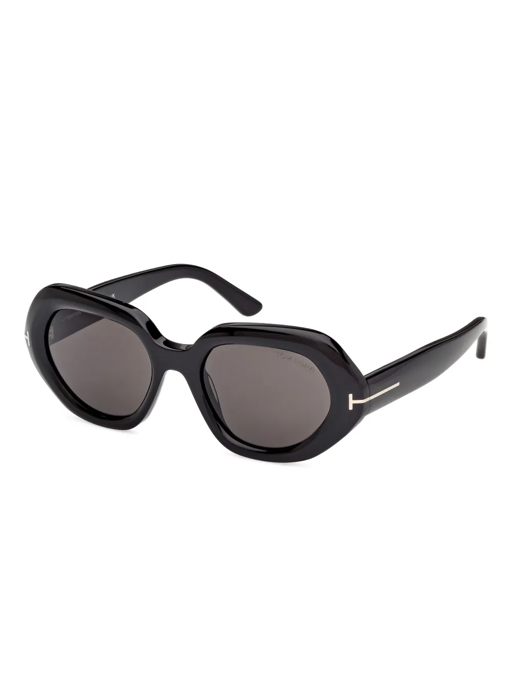 TOM FORD Eyewear Zonnebril met geometrisch montuur - Zwart
