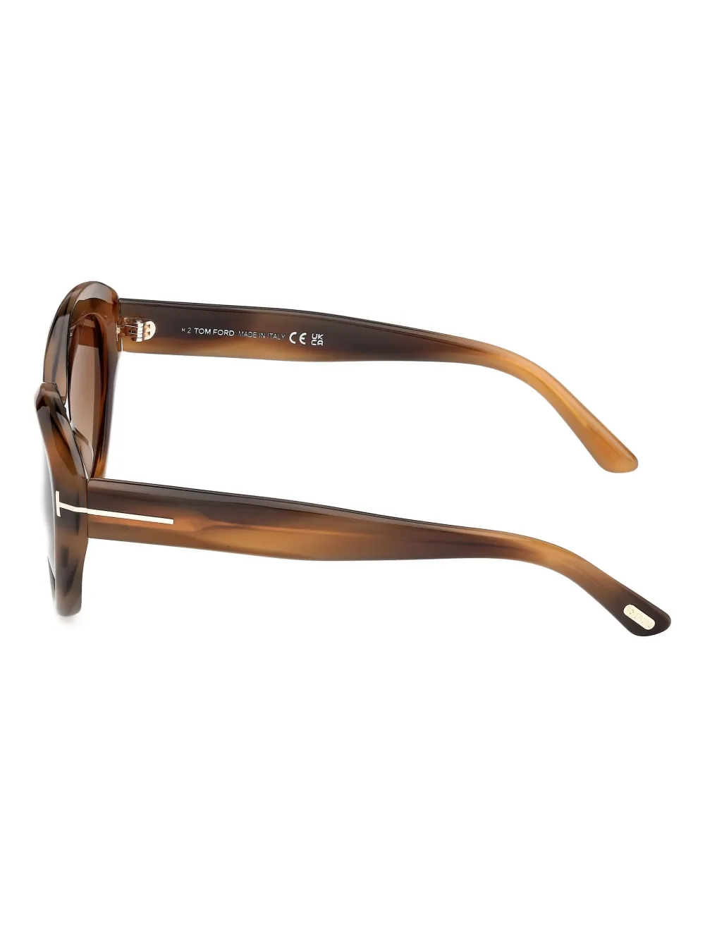 Tom Ford Round Frame Sunglasses In Brown
