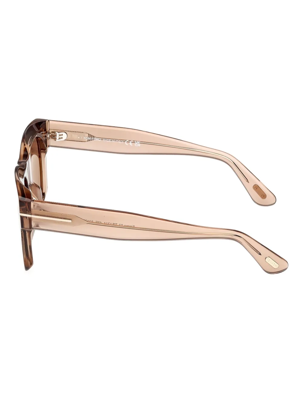 Tom Ford Rectangle-frame Sunglasses In Brown