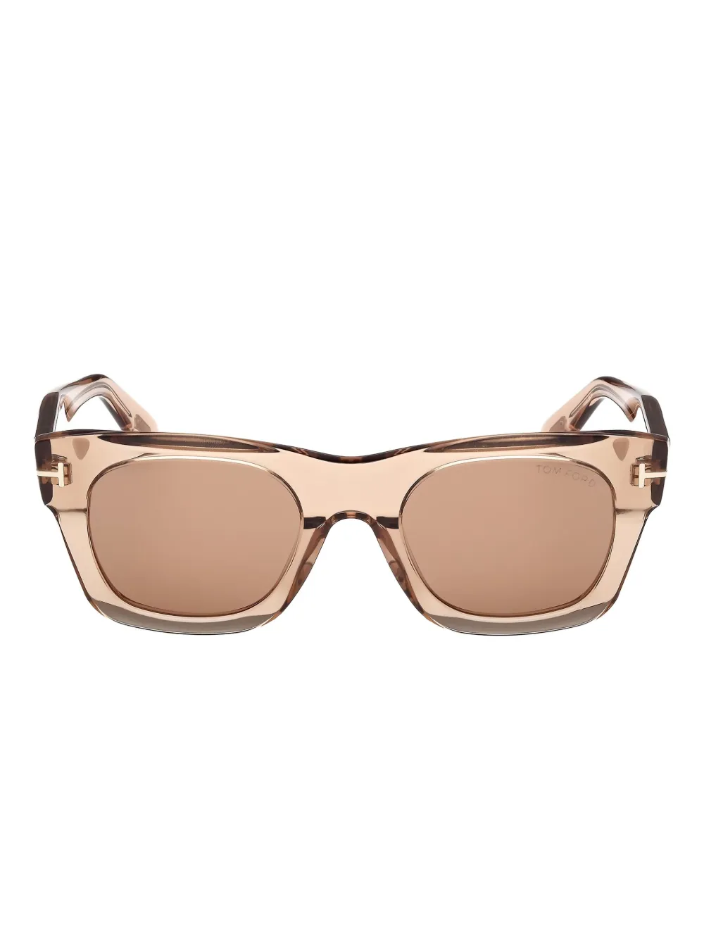 Tom Ford Rectangle-frame Sunglasses In Brown