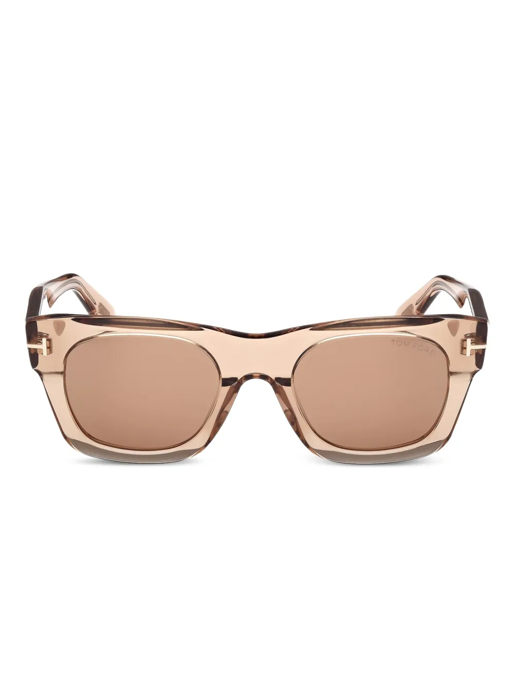 TOM FORD Eyewear rectangle-frame sunglasses - Marrone
