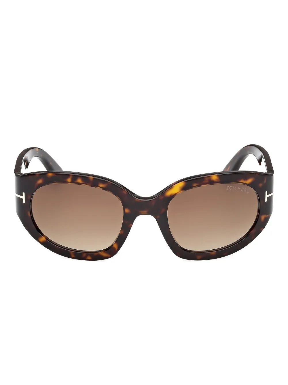 Tom Ford Eyewear Rectangular Frame Sunglasses In Brown