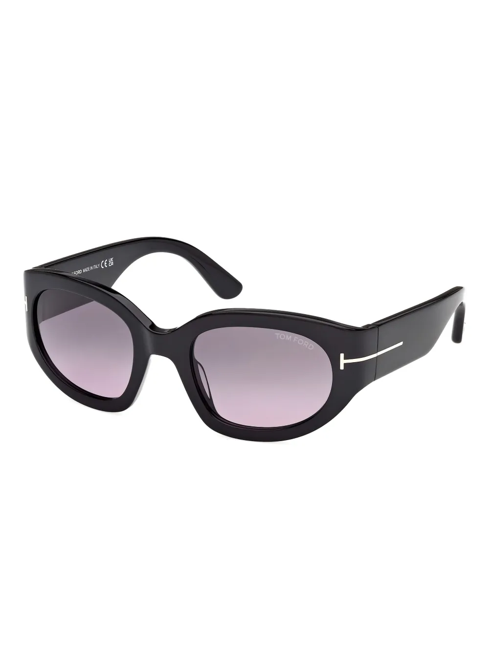 TOM FORD Eyewear Zonnebril met cat-eye montuur - Zwart