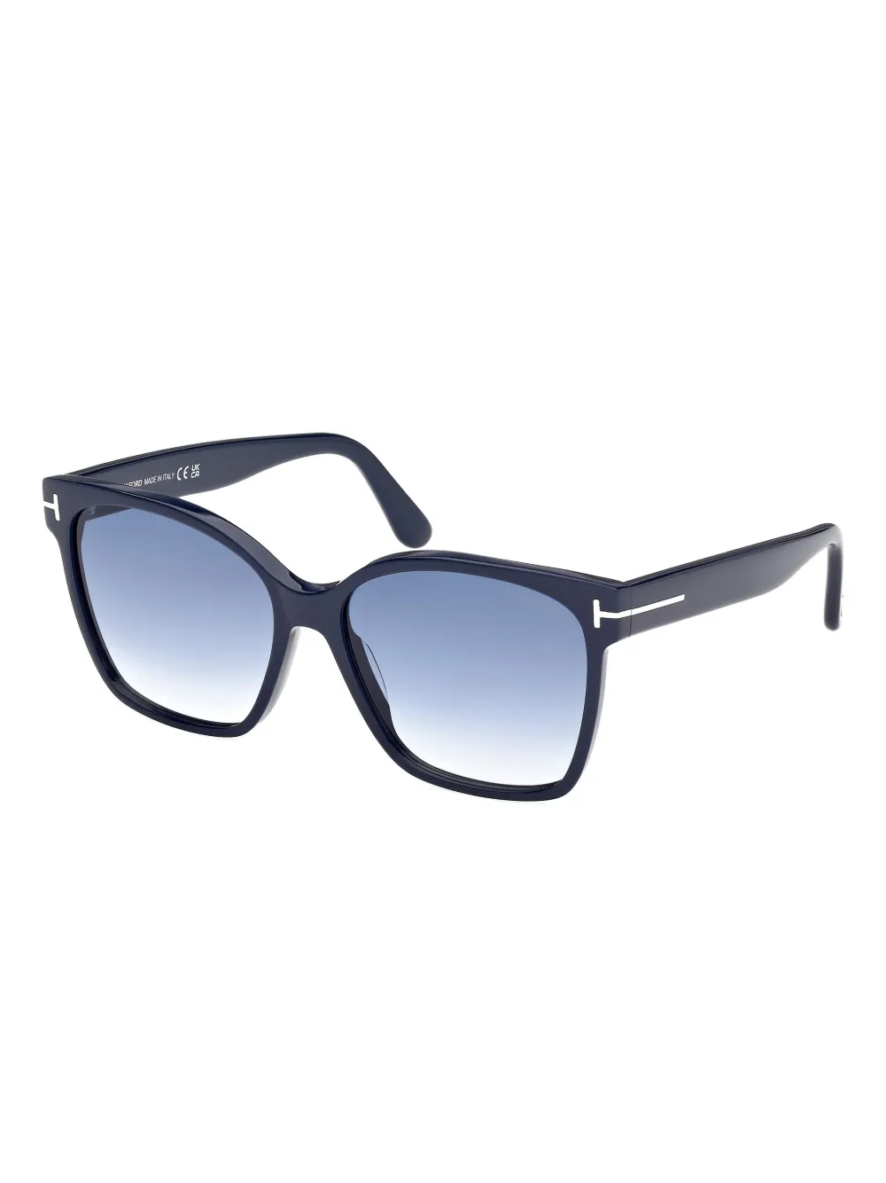 TOM FORD Eyewear Zonnebril met vierkant montuur - Blauw