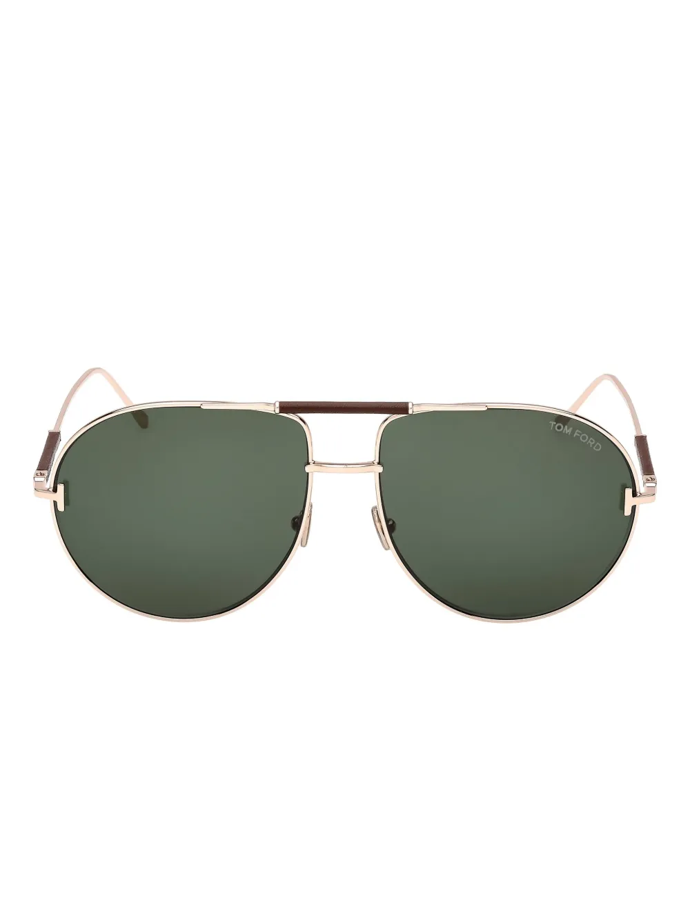 Tom Ford Pilot-frame Sunglasses In Green