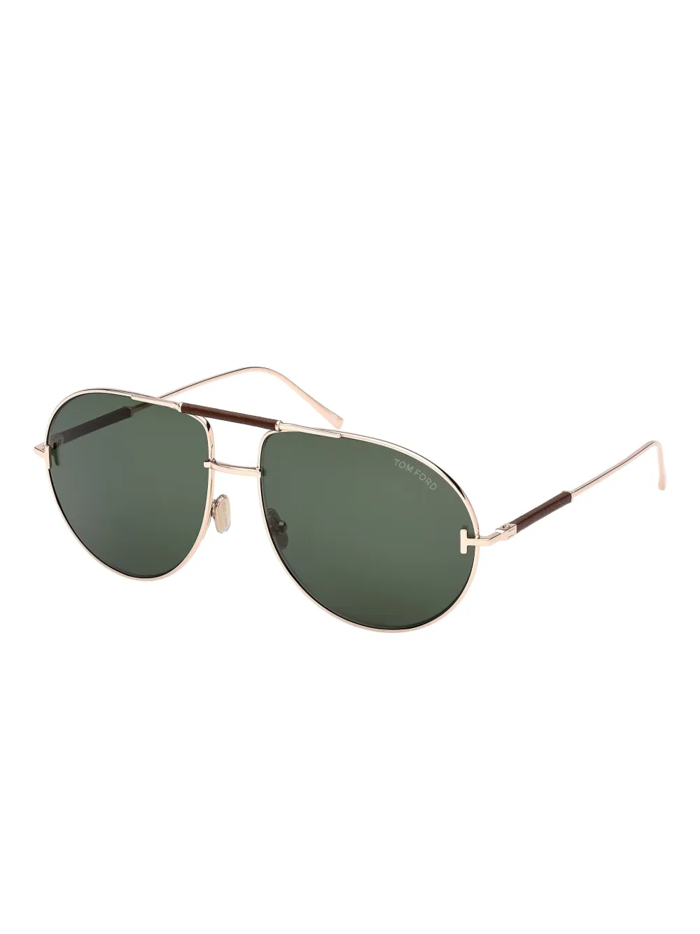 Tom Ford Pilot-frame Sunglasses In Green