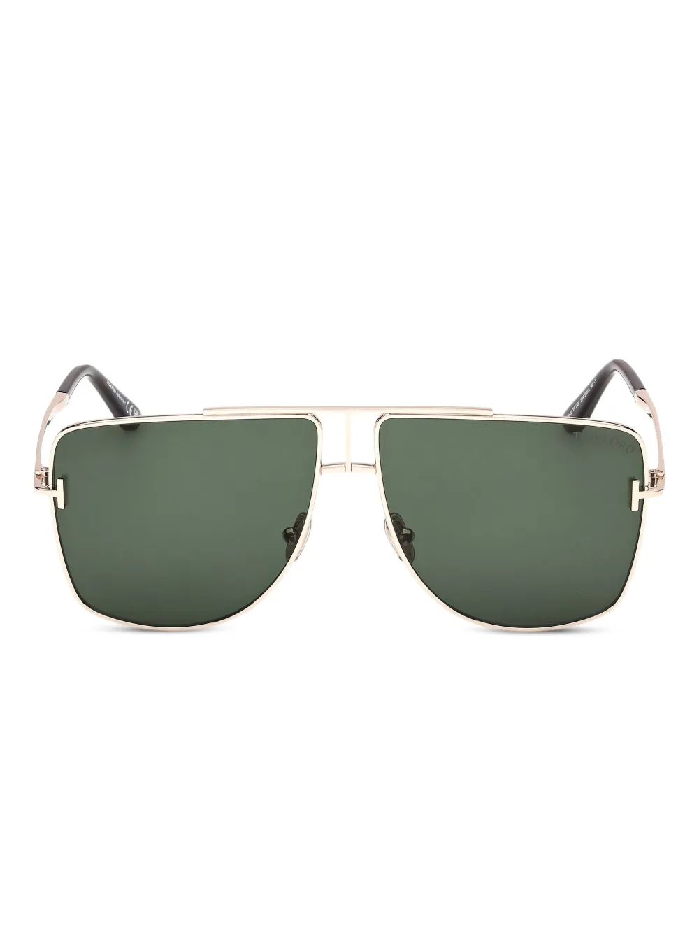 TOM FORD Eyewear geometric-frame sunglasses | Gold | Image 1